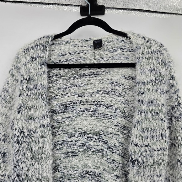 Madison Lilly Women's Cozy Knit Open Front Long Cardigan Sweater Size S Speckled - Picture 3 of 10